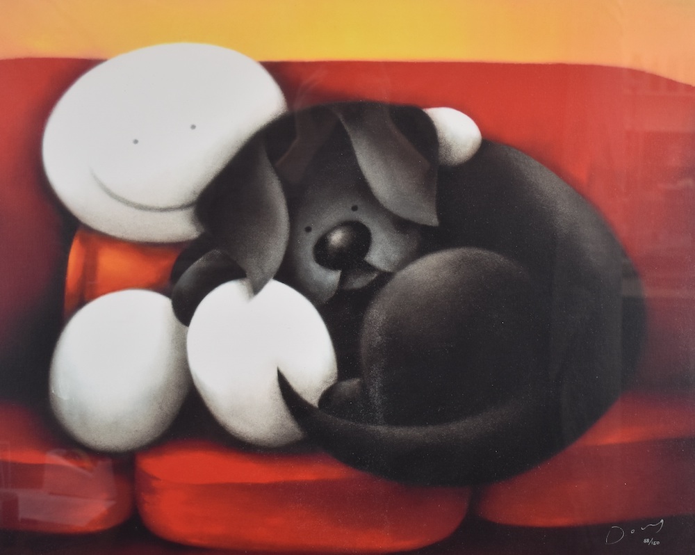 Doug Hyde Signed Limited Edition (88150) Print 'A Great Night In' Sold Ś580