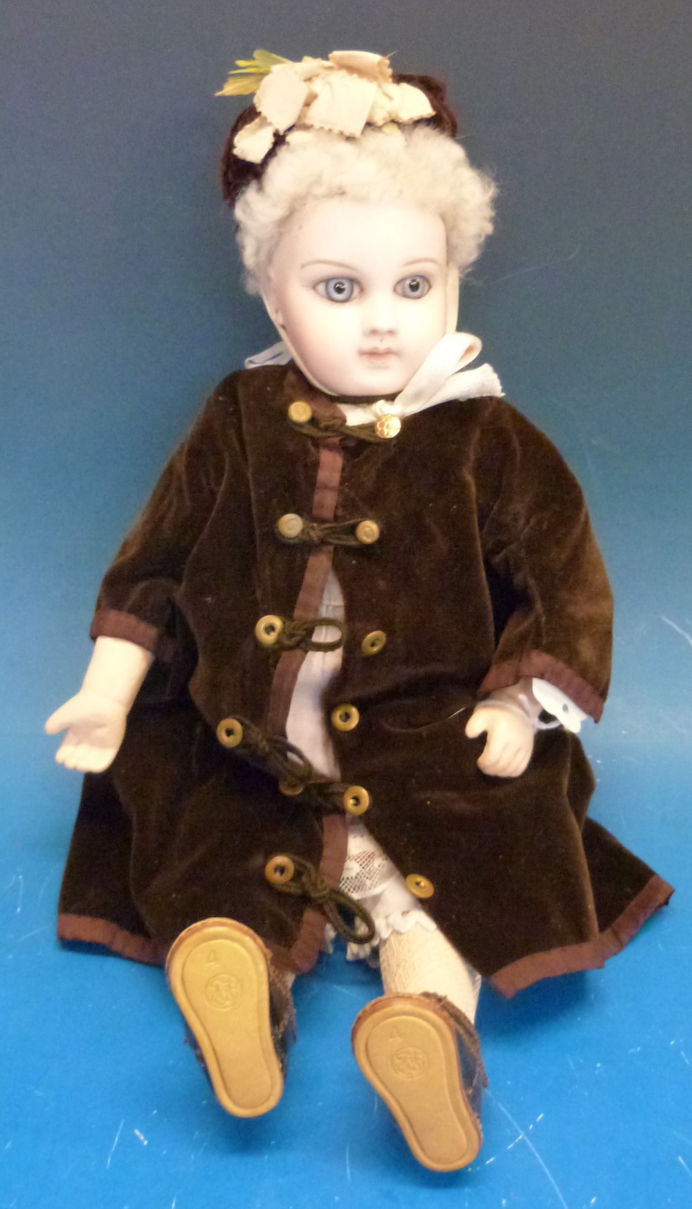 Bebe Jumeau Bisque Headed Doll. Sold For £2500