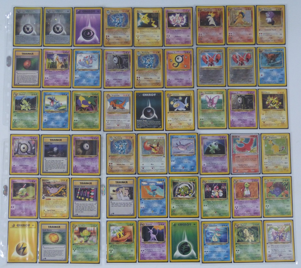 A Collection Of Pokemon Cards Sold £1000