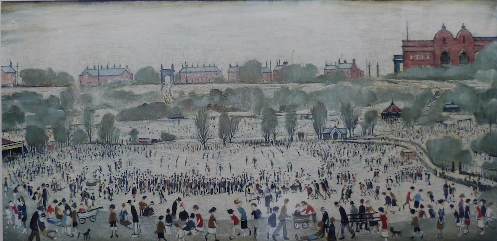 Lawrence Stephen Lowry R.A (1887 1976) Print 'Peel Park, Salford' Signed In Pencil By Lowry Ś3300