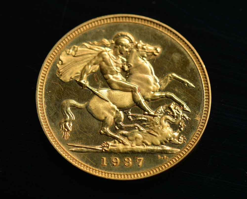 A 1937 Proof Gold Full Sovereign. Sold For Ś1750