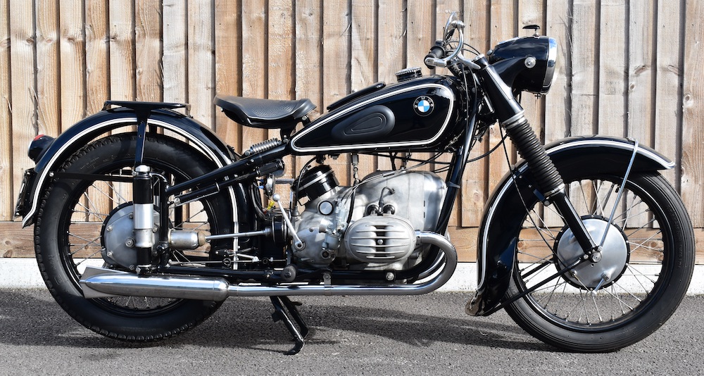 1951 BMW R51 3 Motorbike, Transferable Registration Number WMK 599 With V5c. Sold For £14,400